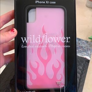 WILDFLOWER pink flames case. XR